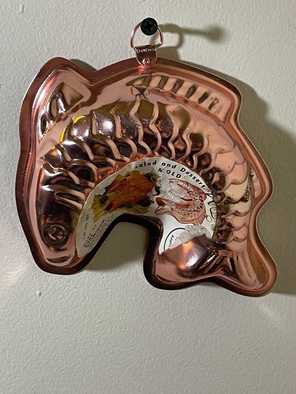 Copper Fish Shaped Salad & Dessert Mold